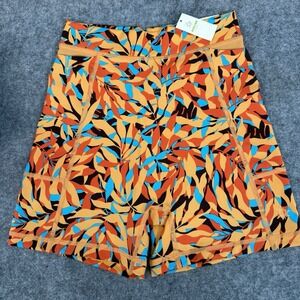 NWT Offline By Aerie Goals Shortie Biker Short Womens S Hi Rise Orange Floral